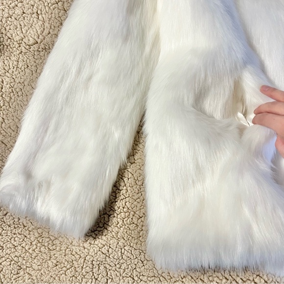 Express Collared Long Faux Fur Coat, size XS + NWT - Picture 5 of 7